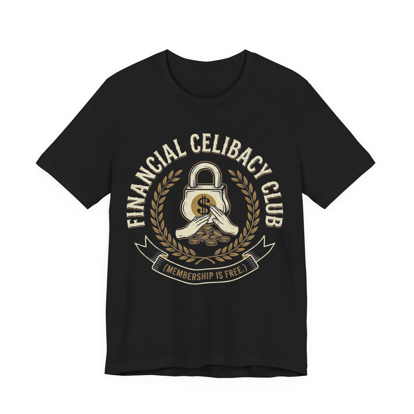 Financial Celibacy Club Graphic T-Shirt - Vintage Style Finance Apparel