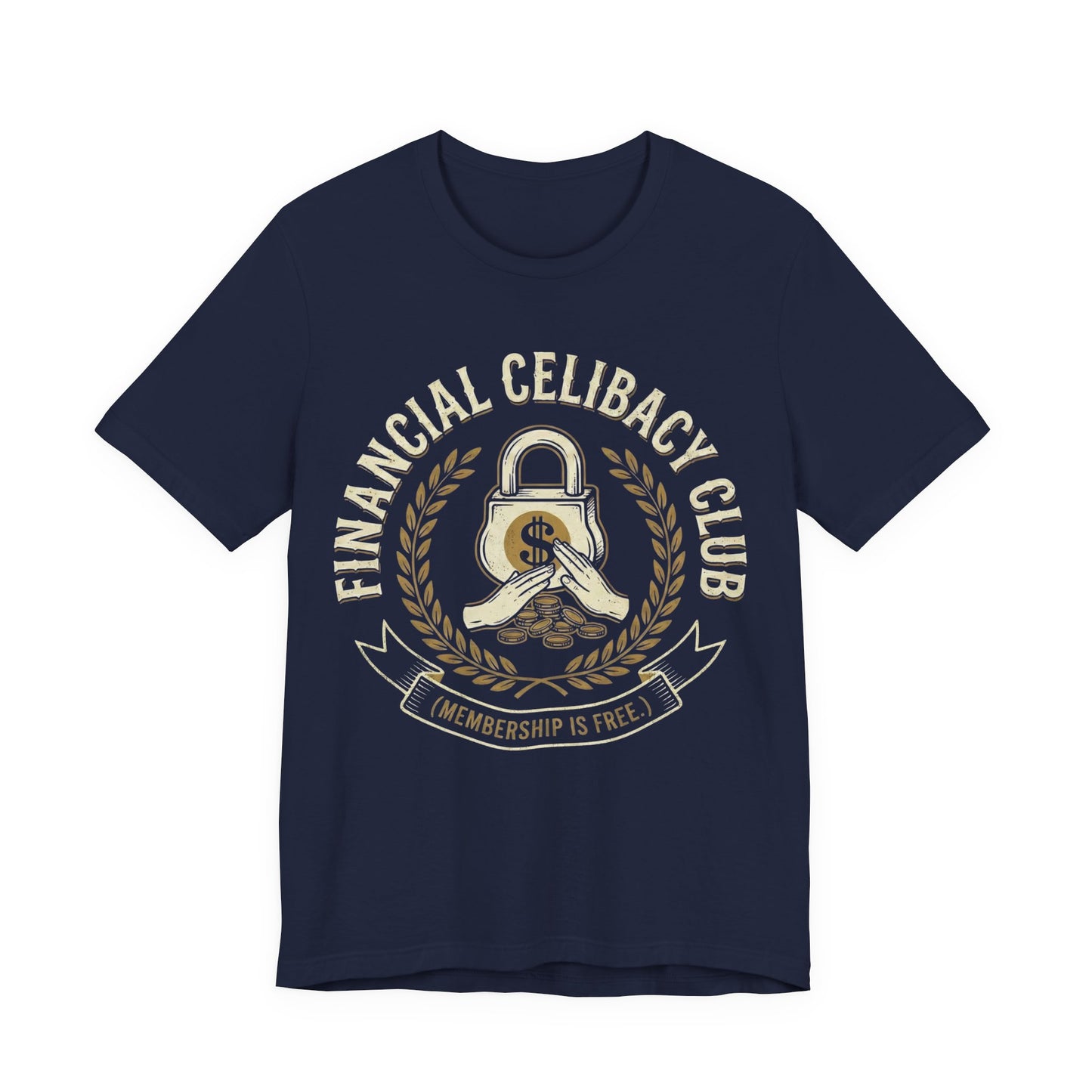 Financial Celibacy Club Graphic T-Shirt - Vintage Style Finance Apparel