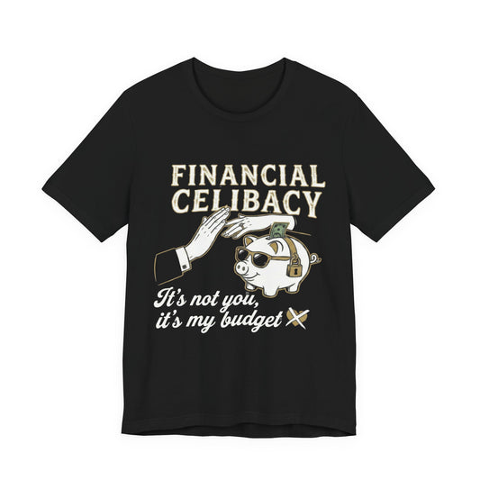 Financial Celibacy T-Shirt – Funny Budgeting & Investing T-Shirt– "It's Not You, It's My Budget"