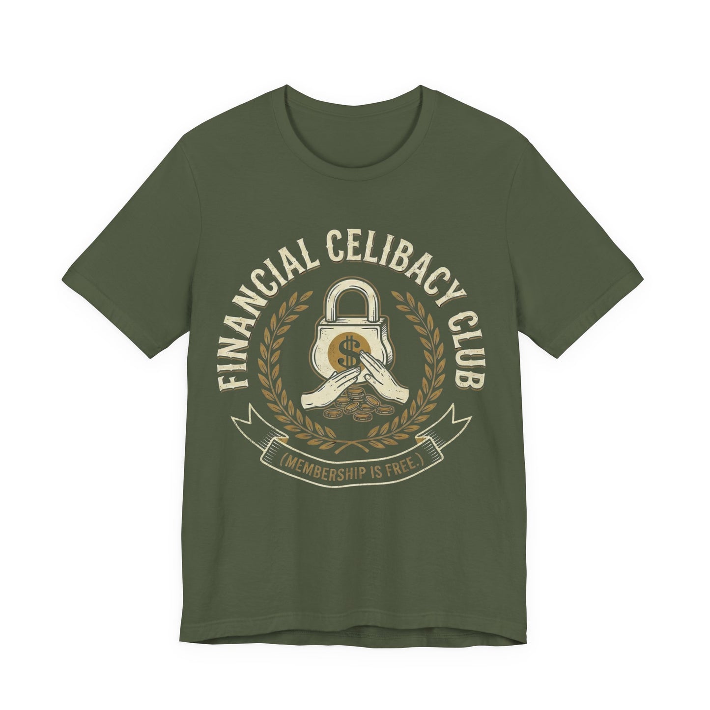 Financial Celibacy Club Graphic T-Shirt - Vintage Style Finance Apparel