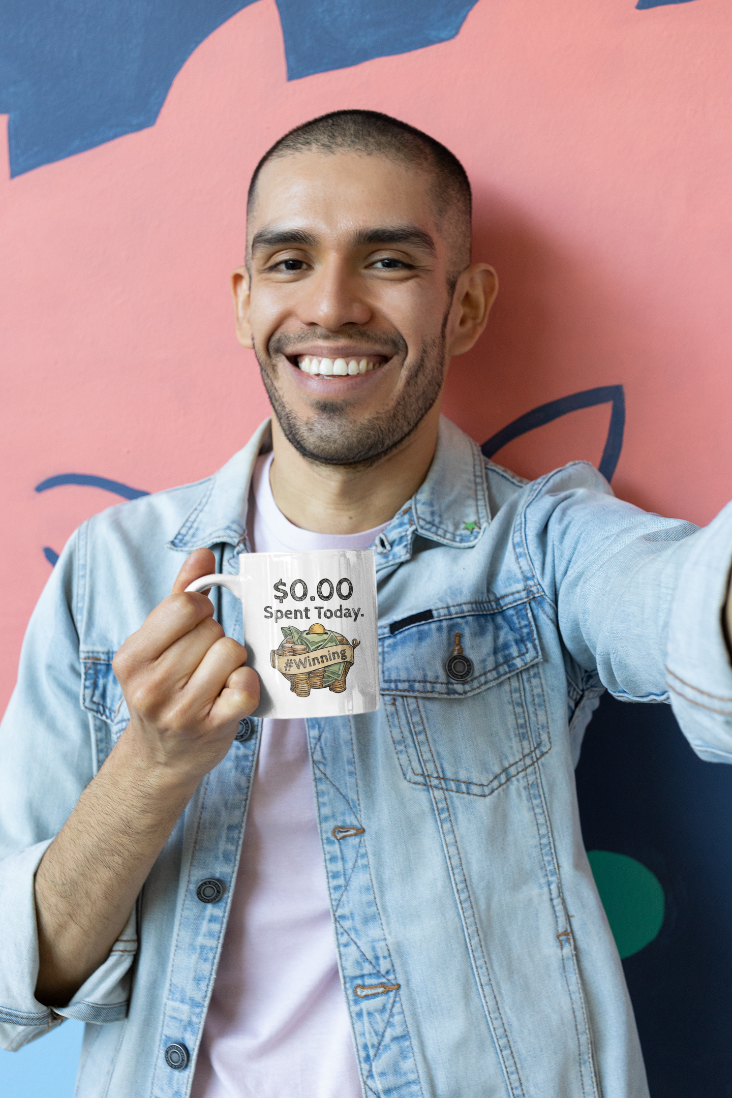The "$0.00 Spent Today" Mug – Motivational Coffee Cup for Savers, Investors & Financial Disciplined Goal Getters