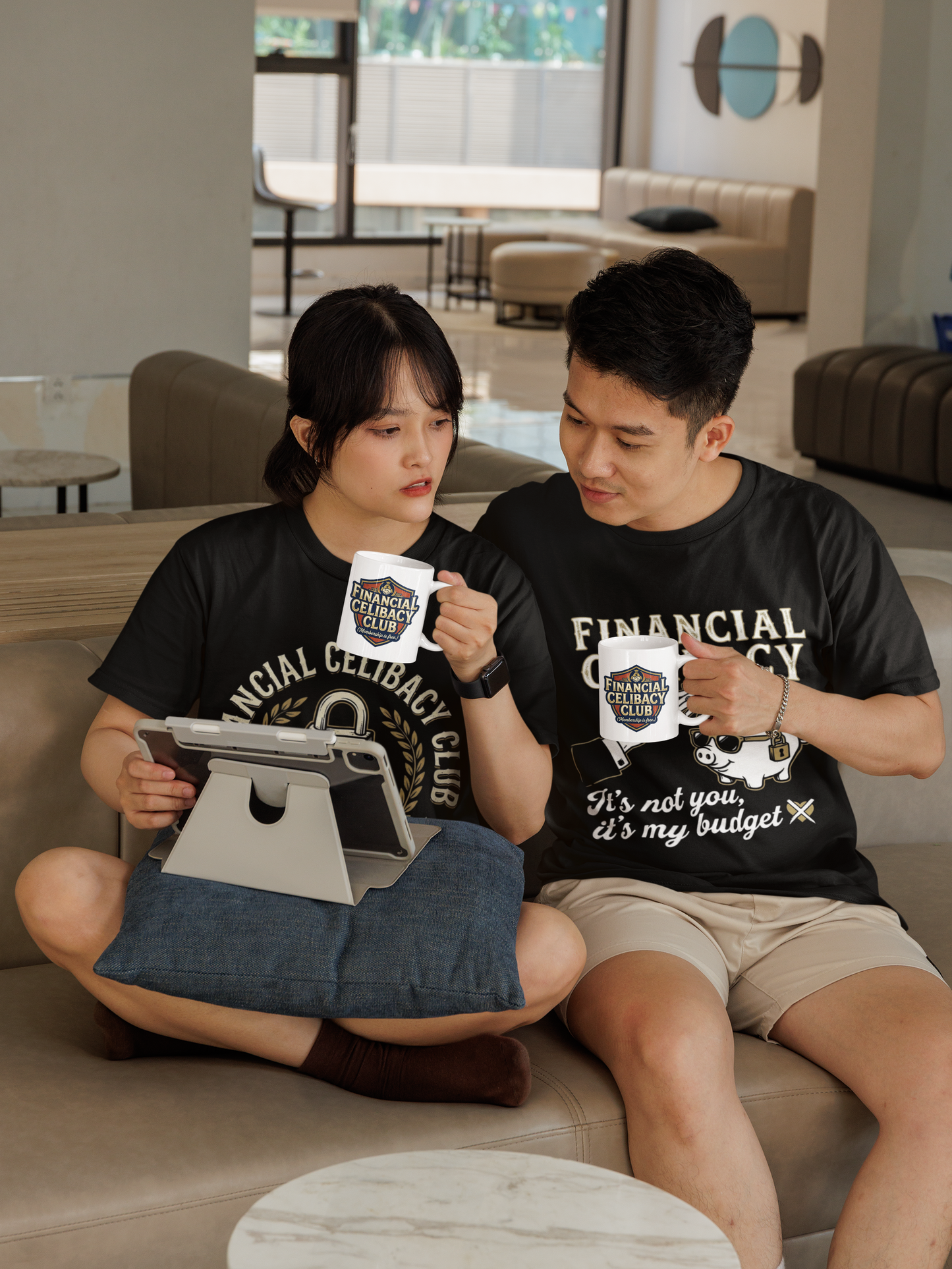 Financial Celibacy Club Ceramic Mug – Funny Gift for Investors, Savers & The Financially Disciplined