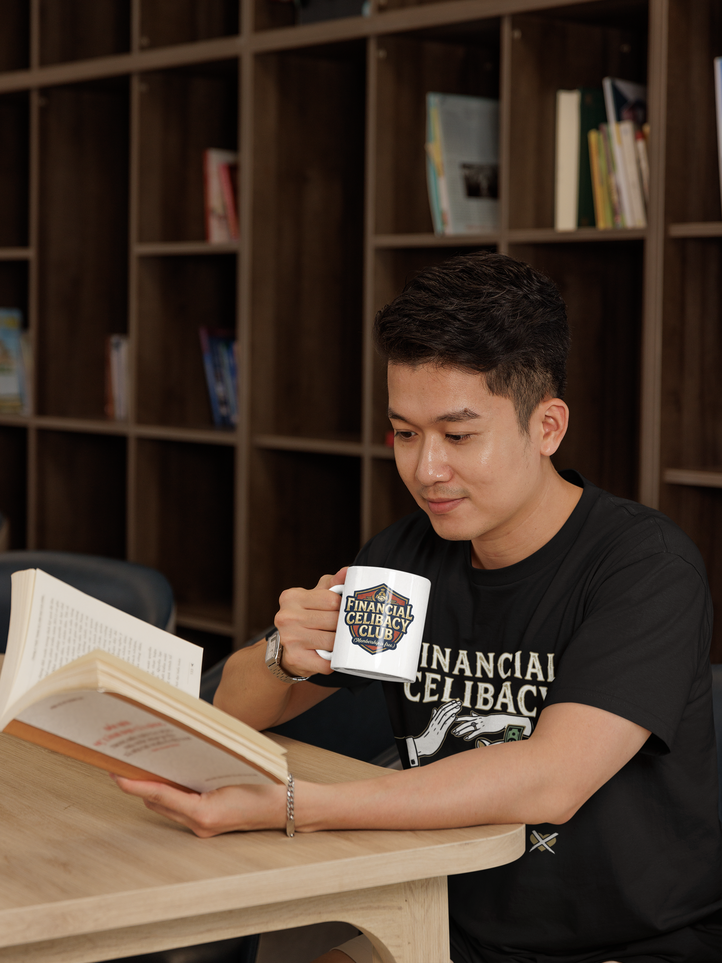 Financial Celibacy Club Ceramic Mug – Funny Gift for Investors, Savers & The Financially Disciplined