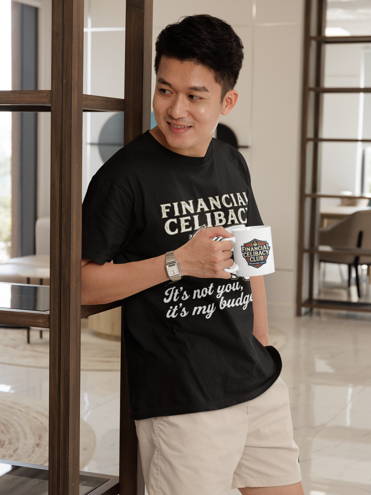 Financial Celibacy Club Ceramic Mug – Funny Gift for Investors, Savers & The Financially Disciplined