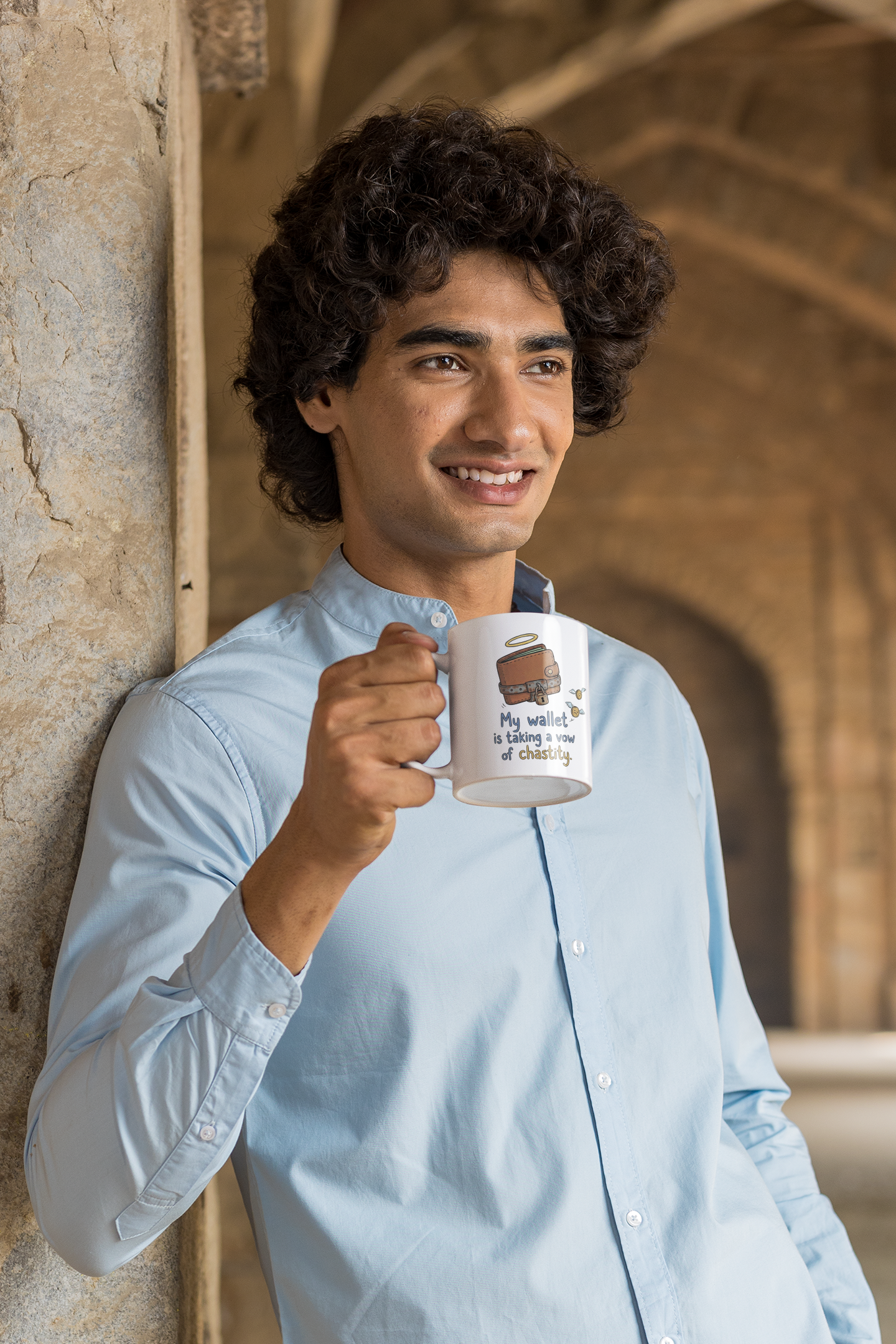 "My Wallet is Taking a Vow of Chastity" Mug – Funny Frugal Gift for Savers