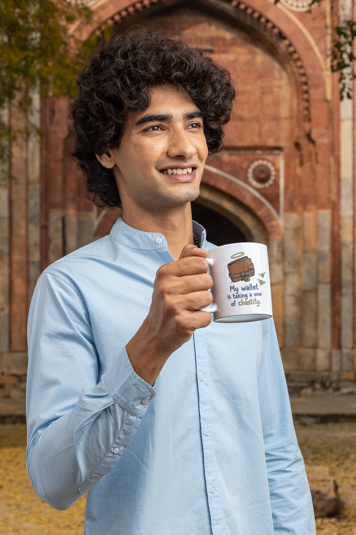 "My Wallet is Taking a Vow of Chastity" Mug – Funny Frugal Gift for Savers