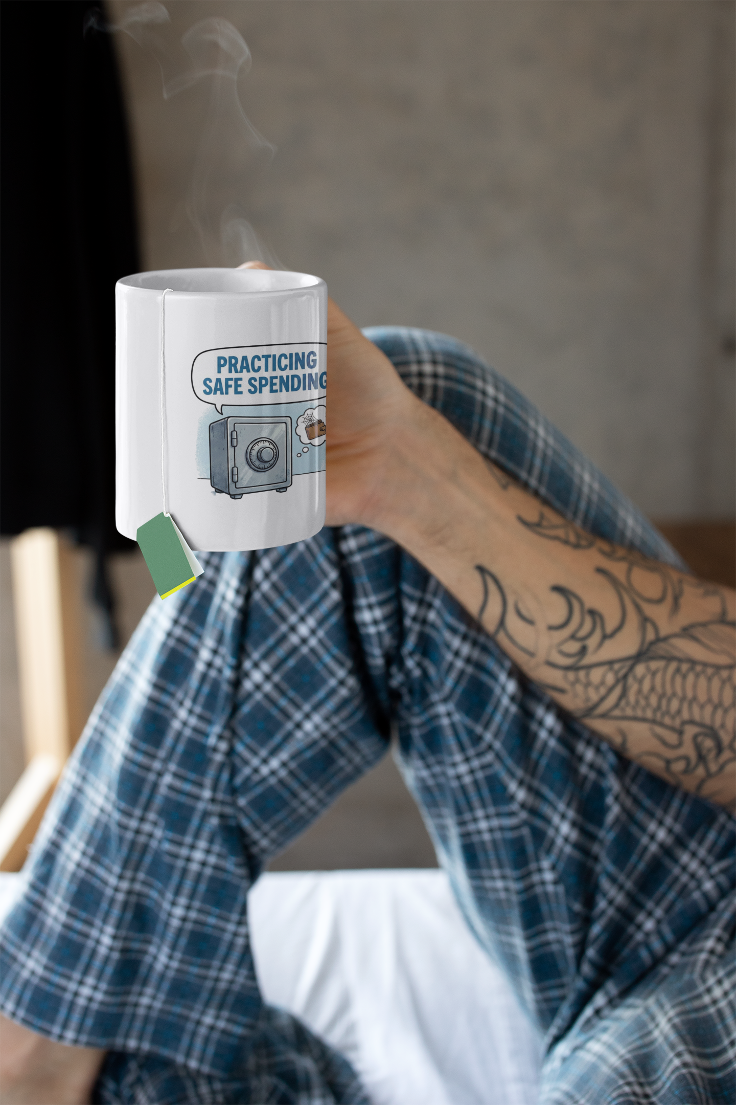 Practicing Safe Spending Mug | Funny Finance & Investing Gift