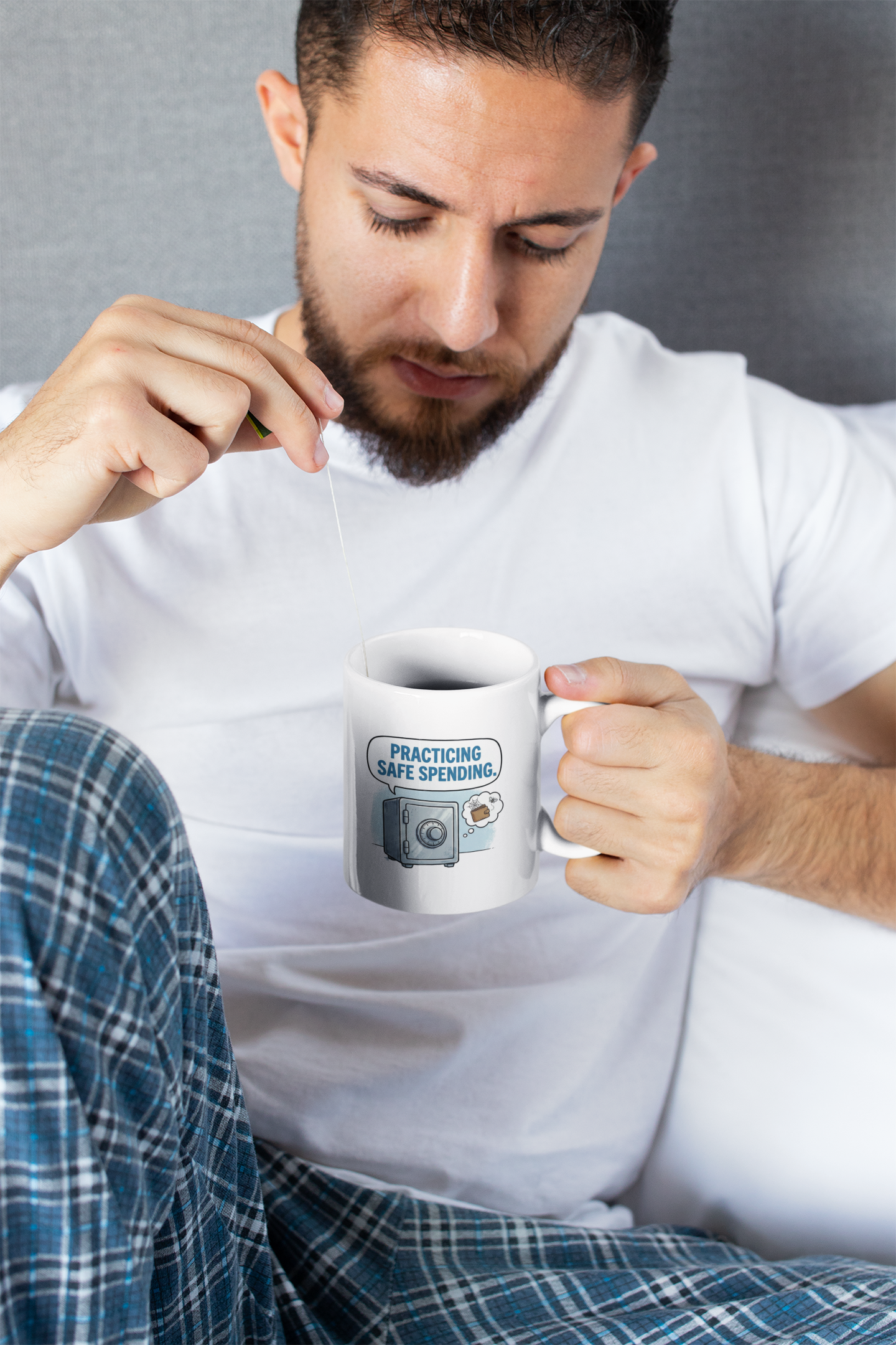 Practicing Safe Spending Mug | Funny Finance & Investing Gift